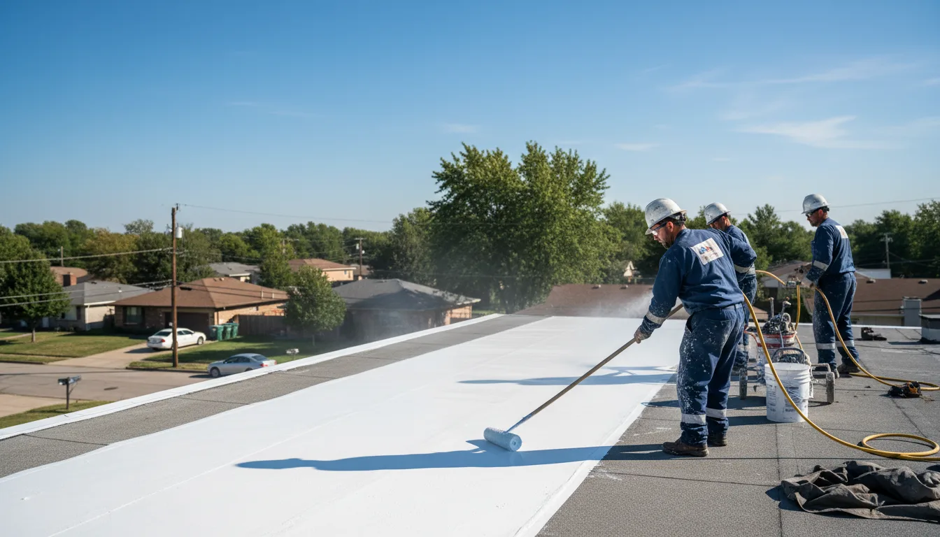 Commercial roof coating in Hernandez, NM near me